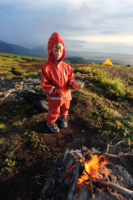 After a rain squall, Katmai enjoys our fire-with-a-view.