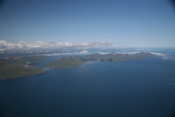 The eastern tip of Sitkalidak Island, including Partition Cove.