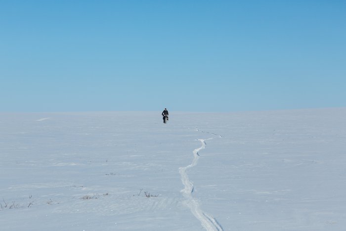 March, 2016 - Bjørn Olson and Kim McNett fat-biked from Nome to Kotzebue, then on to Kivalina.