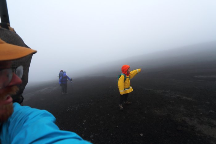 Scattered in the mist on the flanks of Okmok Volcano.