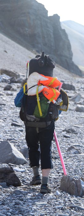 Photos of our trekking gear in use.