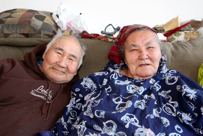 Two elders shared stories with us in their home