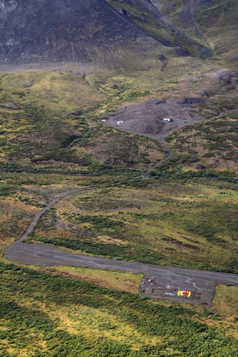 The runway and ore deposit at Lik.
