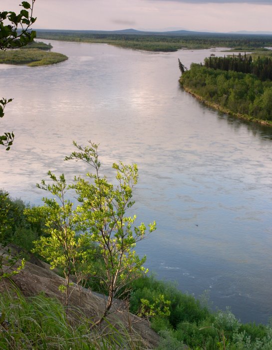 Nushagak River sunset, near the Mulchatna River confluence. 