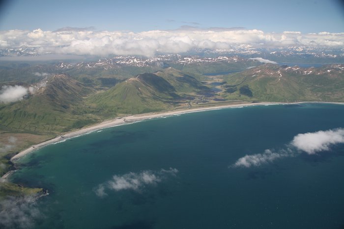 Ocean Bay (and Ocean Beach) as seen from the air.