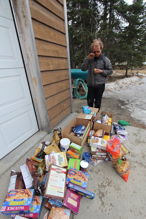 Several resupply opportunities fell abruptly into place while we were in Kenai.  Given a tight timeline for borrowing a car, we shopped for over 100 lbs of food in under an hour.