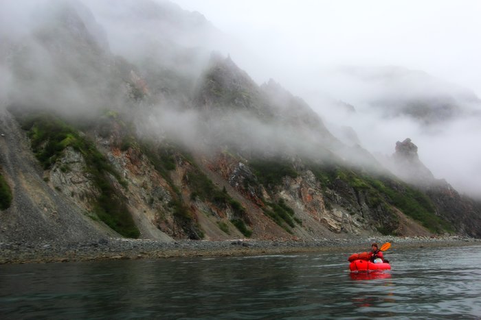 Packrafting along Fortification Bluffs