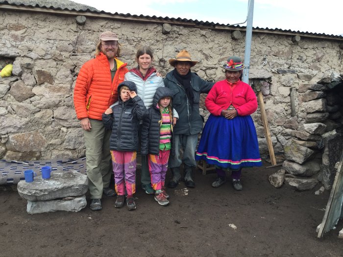 We overnighted with this Quechua couple high in the Peruvian mountains.